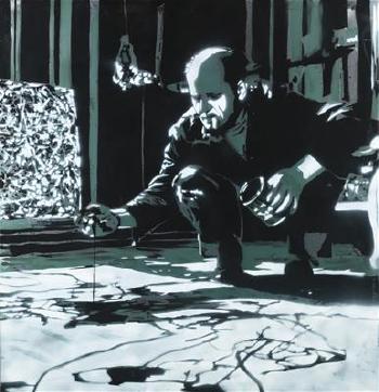 Jackson Pollock performing by 
																	Wolfgang Uranitsch